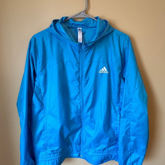 Adidas women’s Size M Logo Running Windbreaker - Picture 2 of 7